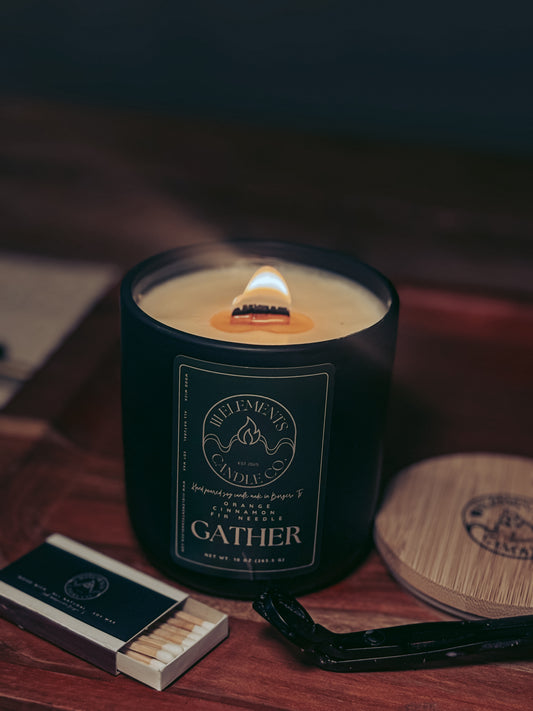 Gather - Essential Oil Soy Candle (Wood Wick)