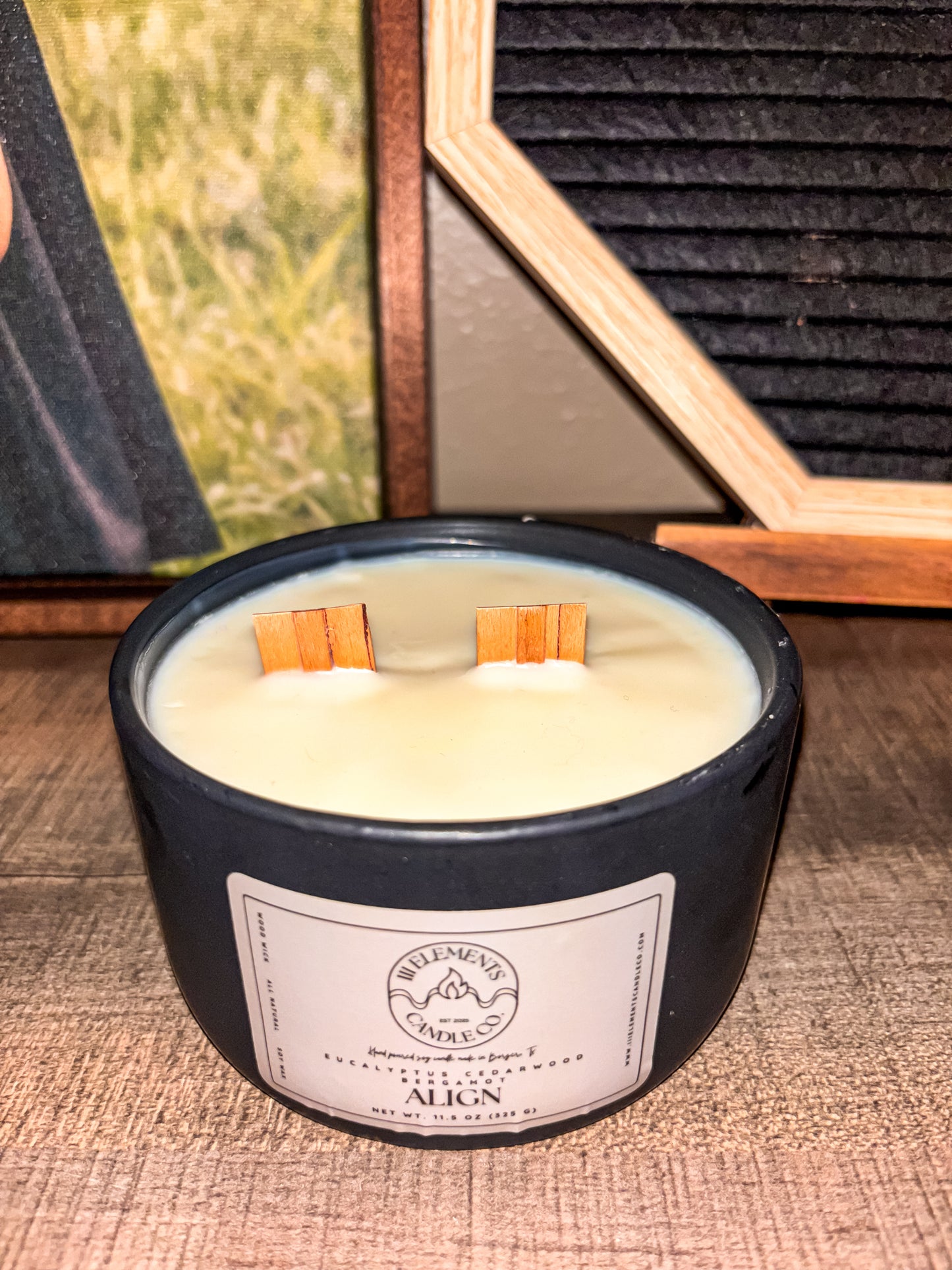 Align - Essential Oil Soy Candle (Wood Wick)