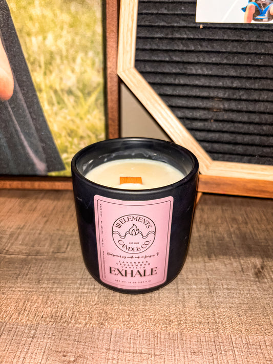Exhale - Essential Oil Soy Candle (Wood Wick)