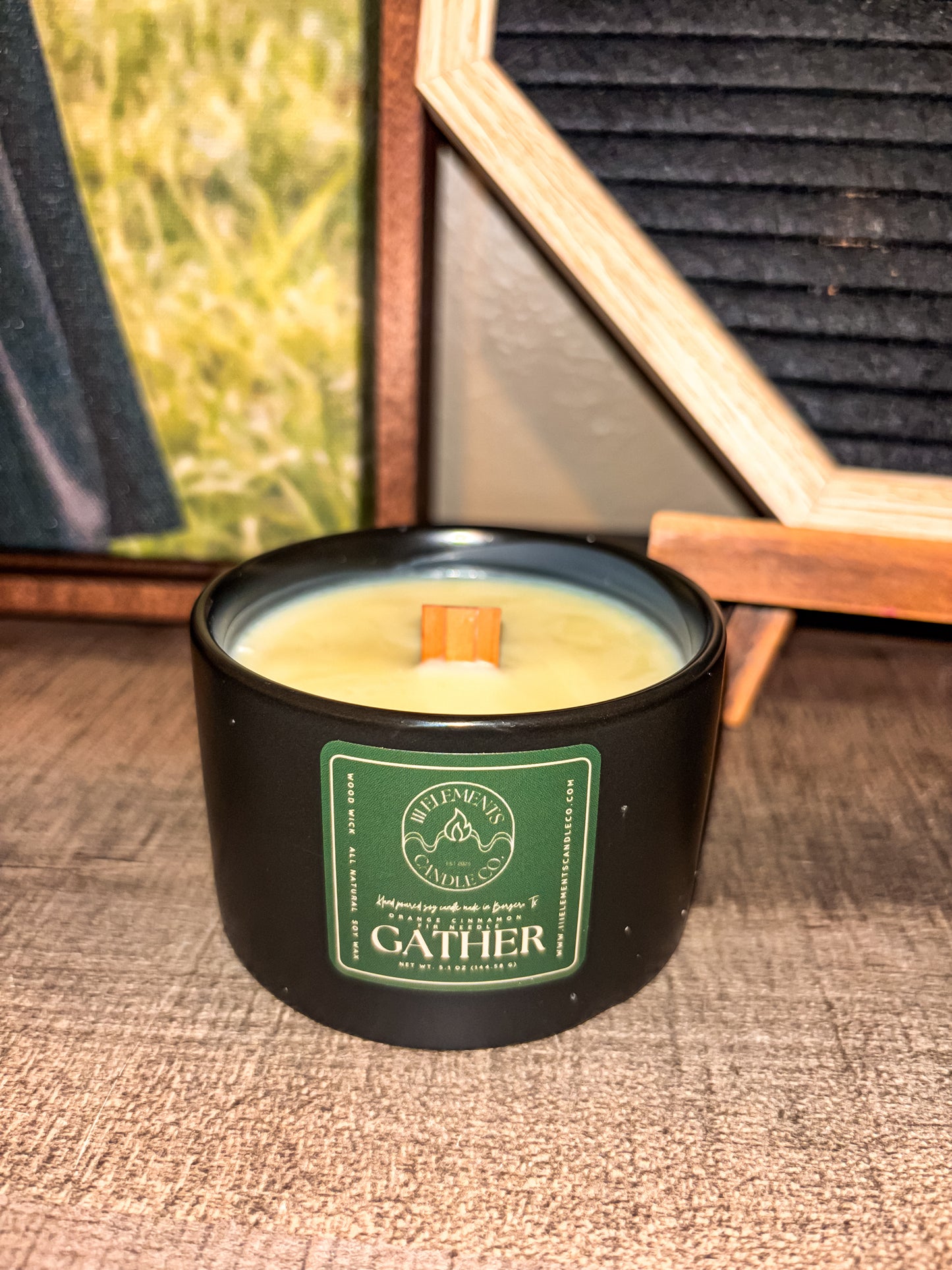 Gather - Essential Oil Soy Candle (Wood Wick)