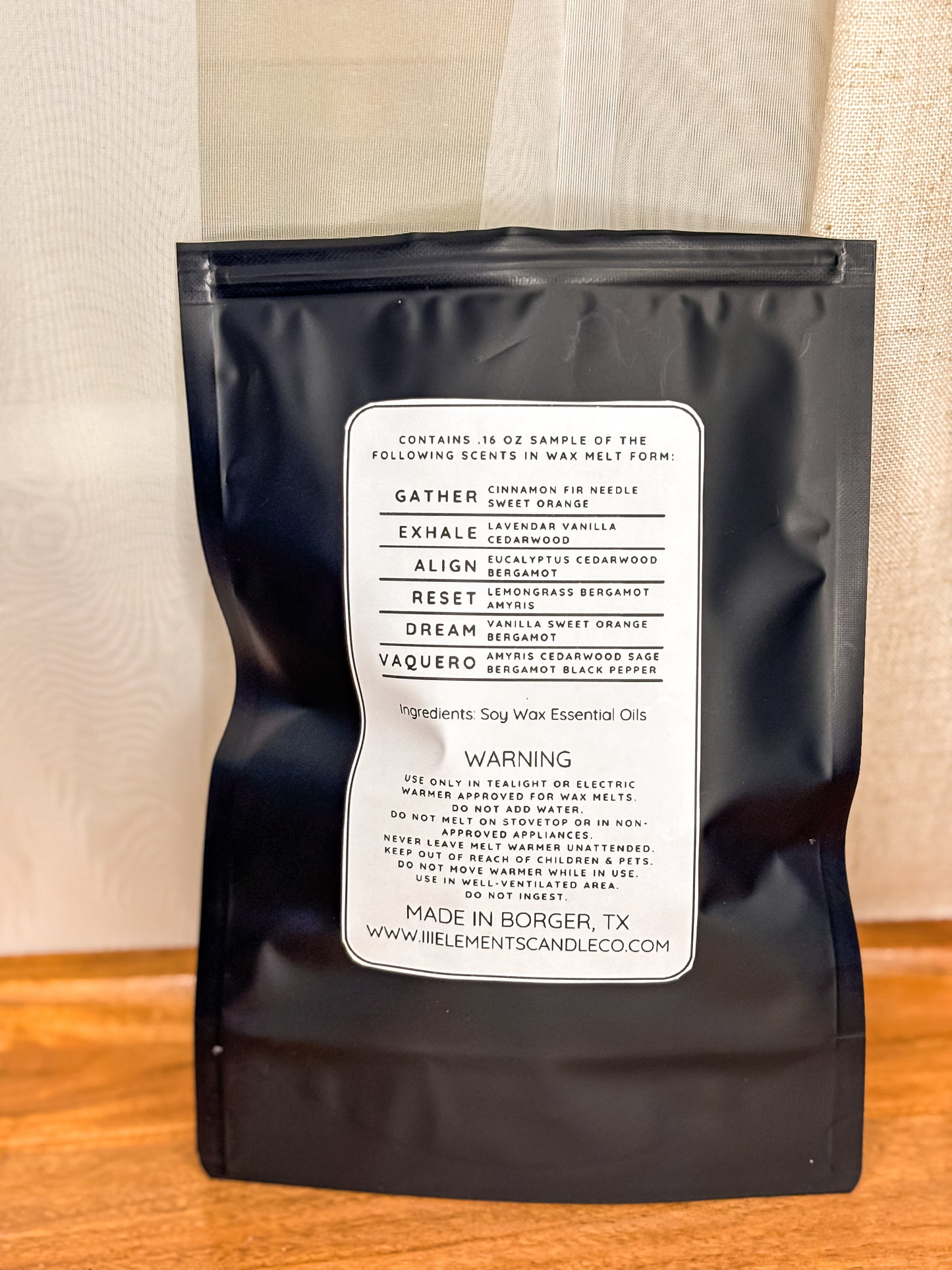 Sample the Elements (Soy Wax Melt Sampler)